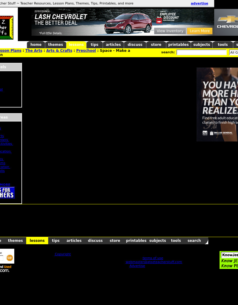 Space - Make a Constellation Lesson Plan