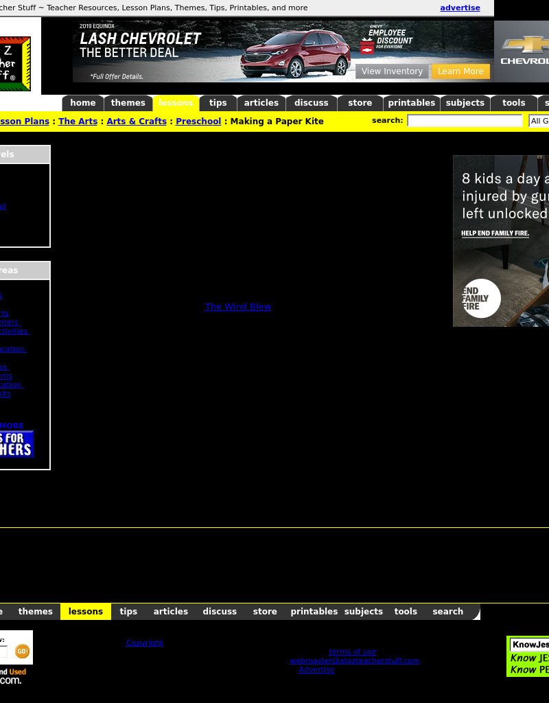 Making a Paper Kite Lesson Plan