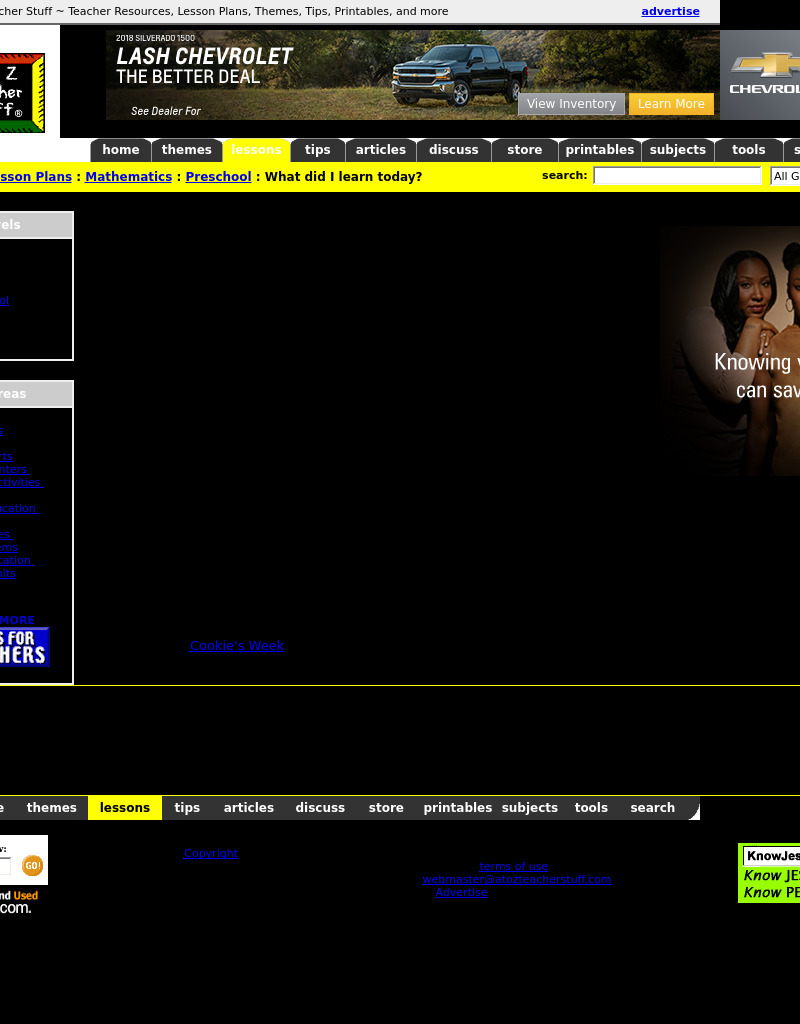 What Did I Learn Today? Lesson Plan