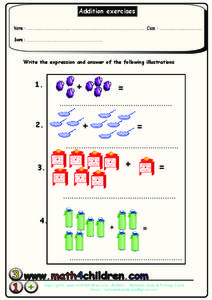 Addition Exercises Worksheet