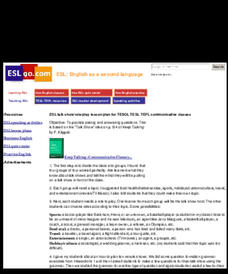 ESL Talk Show Role-Play Lesson Plan Lesson Plan