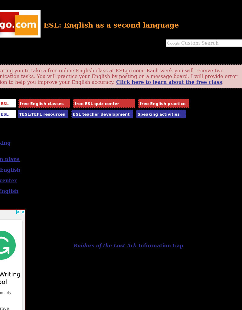 Raiders 1 Lesson Plan Lesson Plan