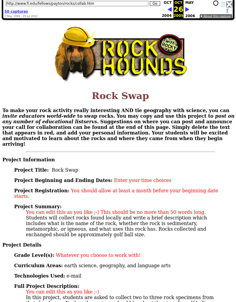 Rock Swap Lesson Plan