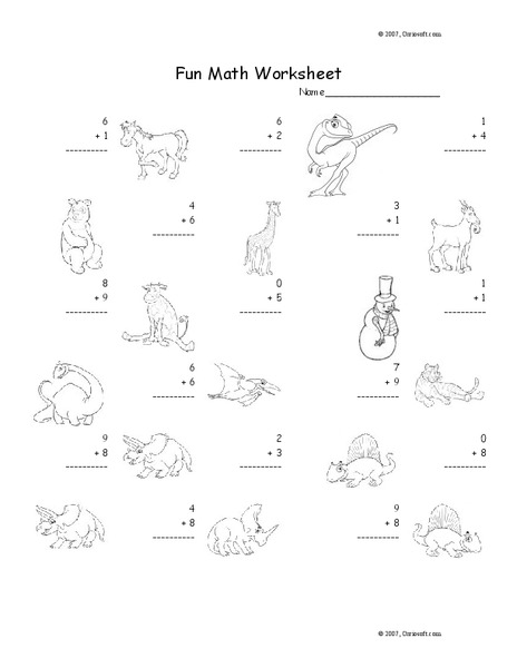 Addition Facts Practice Worksheet
