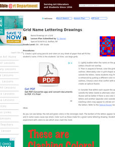 Name Drawings on a Grid Lesson Plan