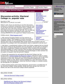 Electoral College Vs. Popular Vote Lesson Plan