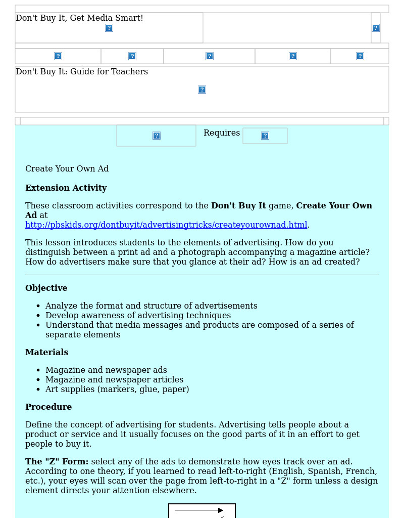 Create Your Own Ad Lesson Plan