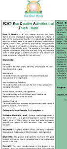 Fun Math Activities Lesson Plan