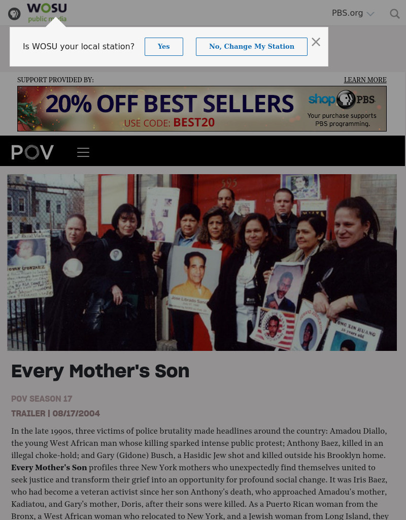 "Every Mother's Son" Lesson Plan Lesson Plan