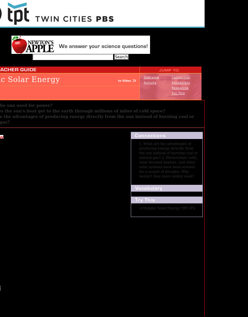Olympic Solar Energy Lesson Plan