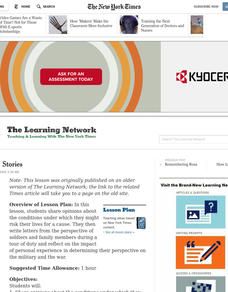 Soldiers' Stories Lesson Plan