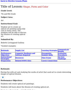 Shape, Form and Color Lesson Plan