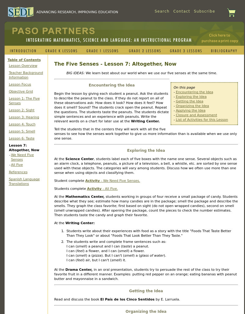 Altogether, Now Lesson Plan