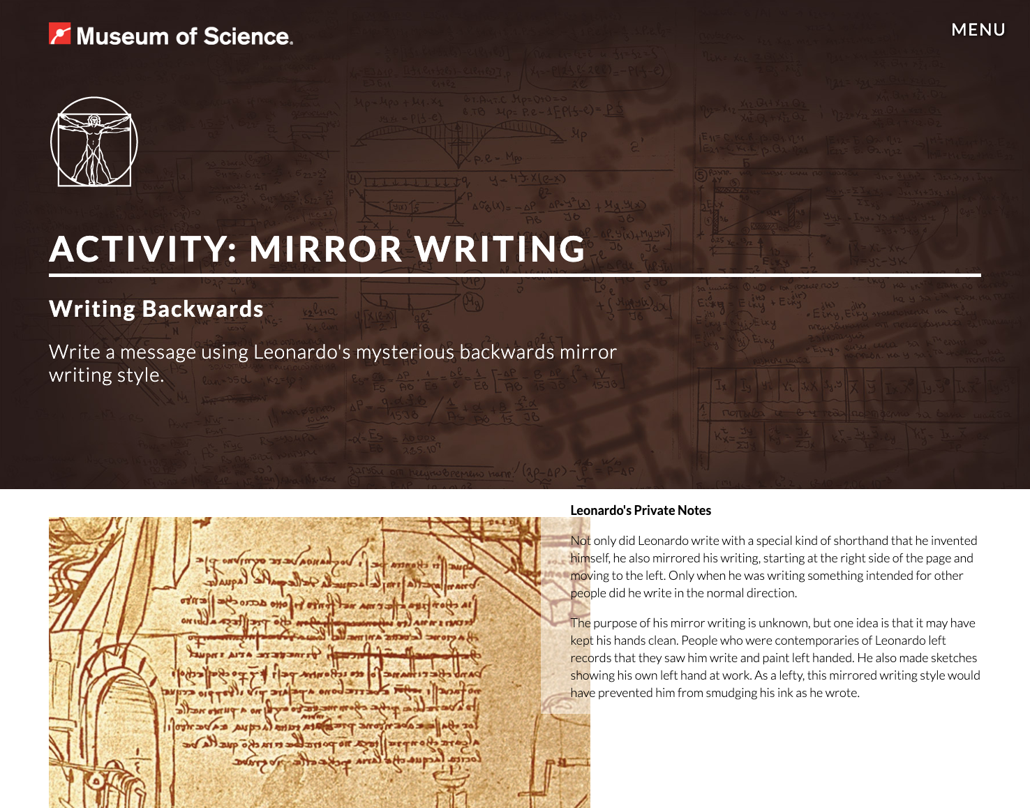 Mirror Writing: Writing Backwards Lesson Plan