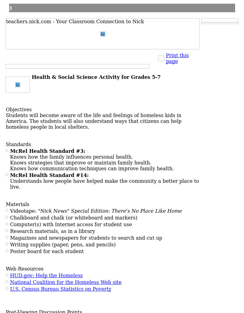 HEALTH & SOCIAL SCIENCE Lesson Plan