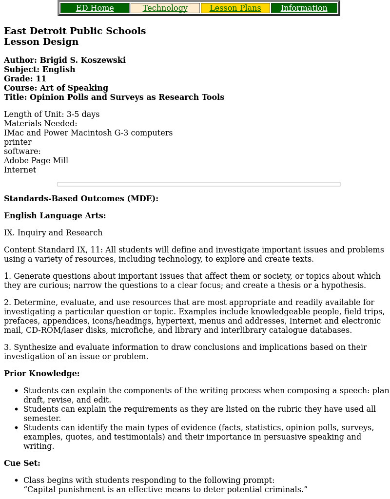 Opinion Polls And Surveys As Research Tools Lesson Plan
