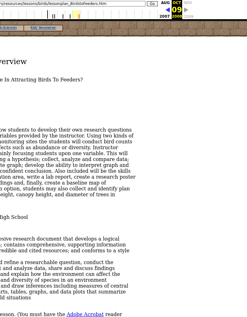 What Factors Contribute In Attracting Birds To Feeders? Lesson Plan