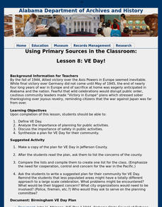 Lesson 8:  VE Day! Lesson Plan