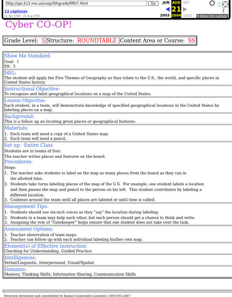 Roundtable Lesson Plan