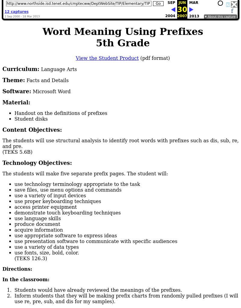 Word Meaning Using Prefixes Lesson Plan