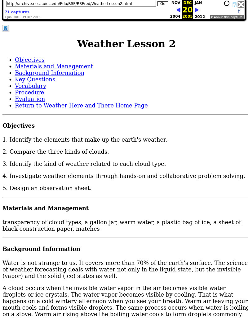 Weather Lesson 2 Lesson Plan